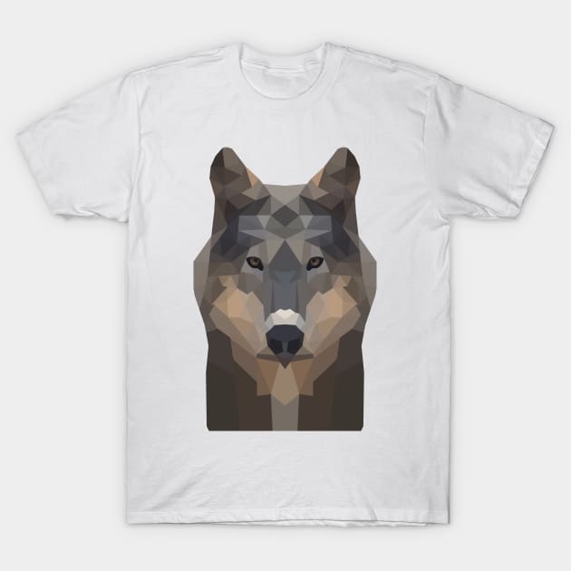 low poly wolf T-Shirt by Bobbys Store